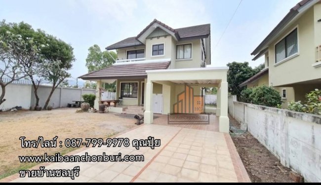 ขายบ้านเดี่ยวเลี่ยงหนองมนบ้านเดี่ยว ม.แกรนด์โฮมเพลส หนองมนต.เหมือง อ.เมืองชลบุรี จ.ชลบุรี  
